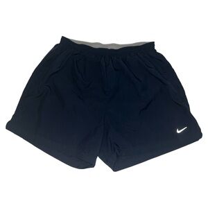NIKE Dri-Fit Stretch Tie Waist Black Brief Liner Running Shorts Women's Size M